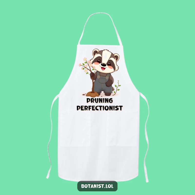 Funny Badger Apron: A Happy Gardener's Hilarious Kitchen Companion for Cooking