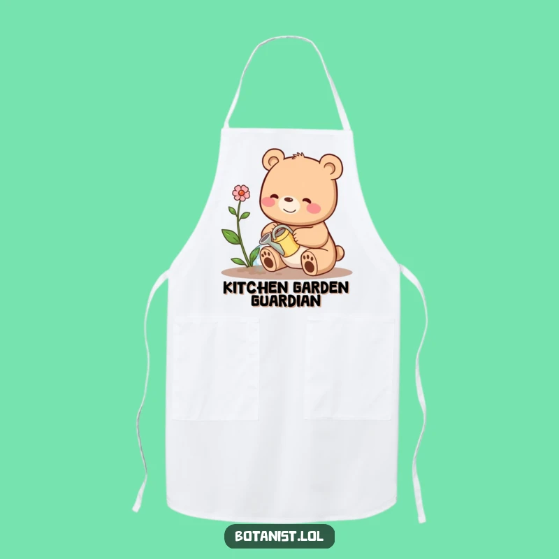 Funny Bear Plant Watering Apron: Garden Helper Gift!