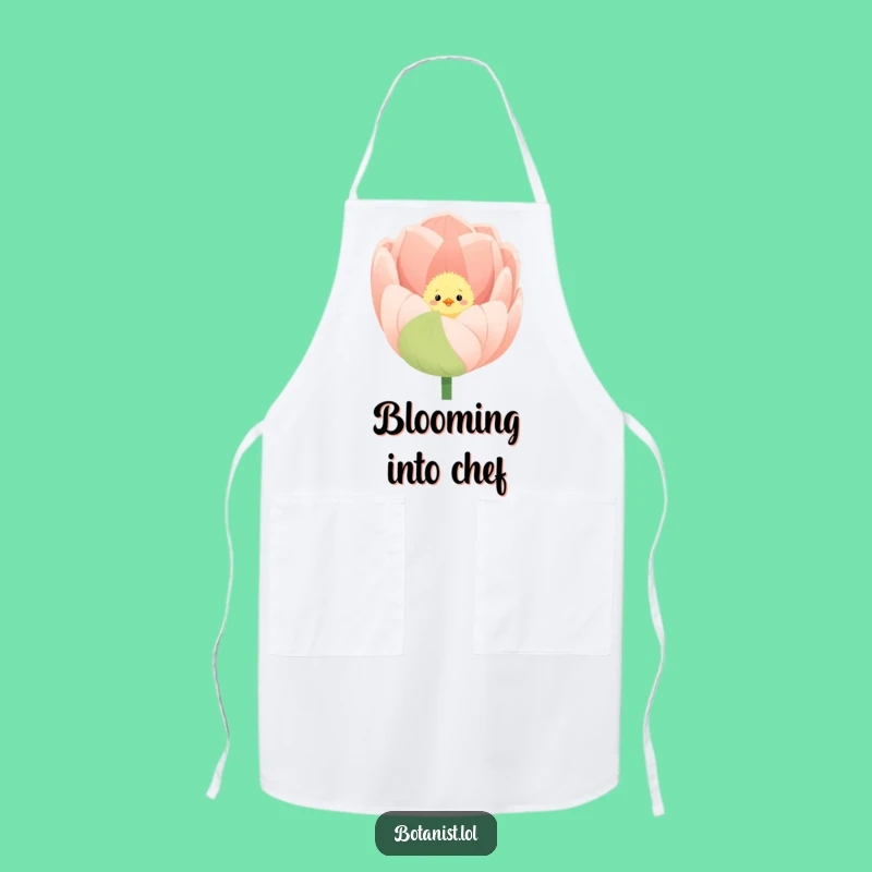 Funny Chick Tulip Apron - Humorous Kitchen Gift for Gardeners