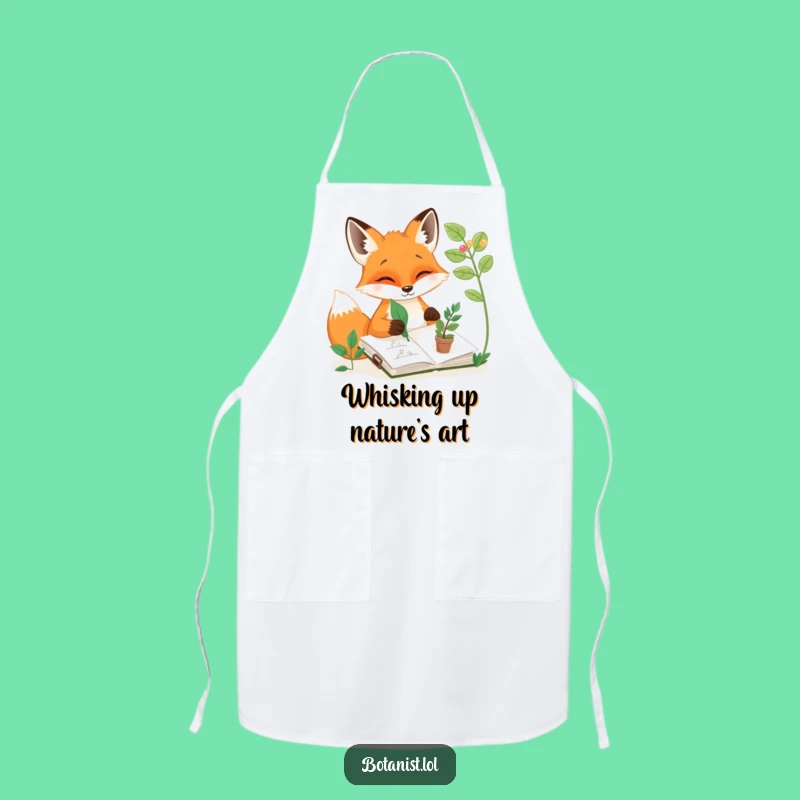 Funny Fox Sketching Apron: Artist's Helper Gift!