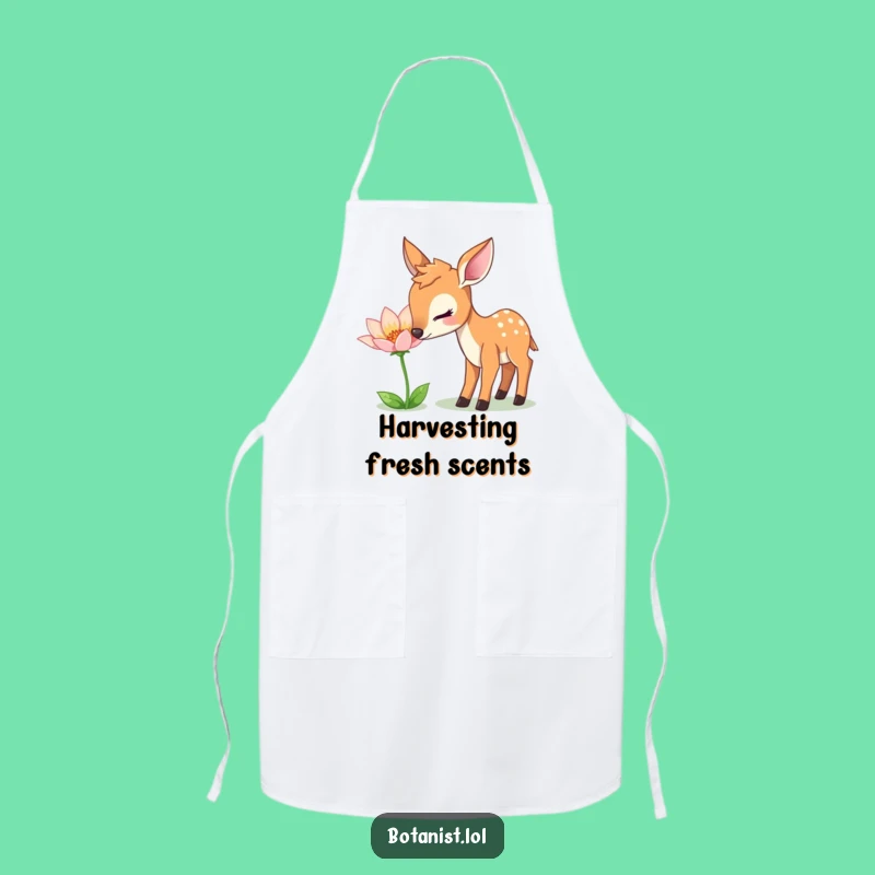 Funny Deer Nature Apron: Kitchen Wear with a Gentle Deer!