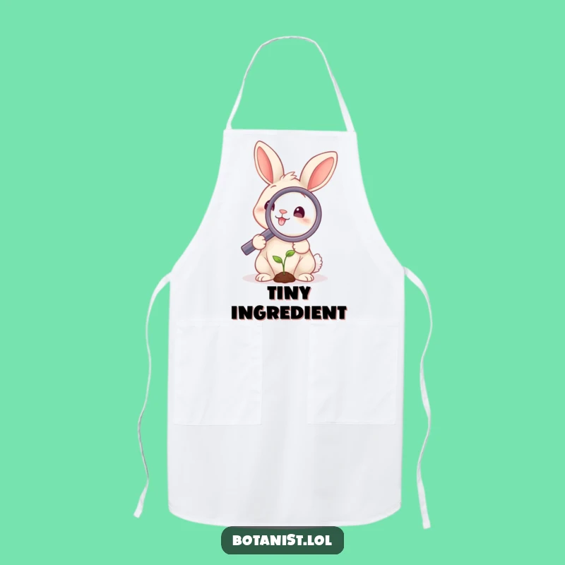 Funny Rabbit Magnifying Apron: Cook with Curious Care!