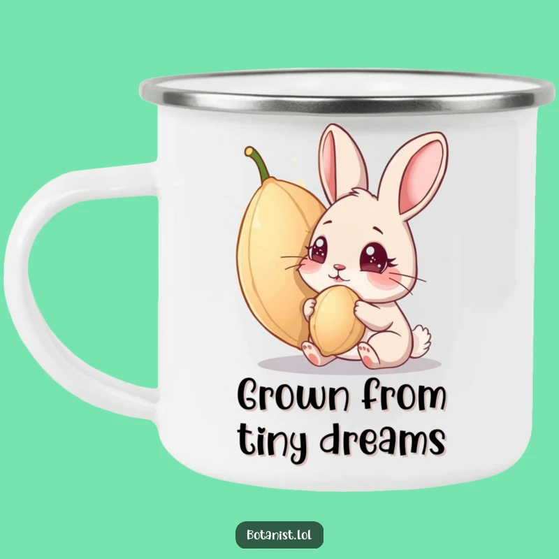Funny Curious Rabbit Camping Mug - Adventure Fuel and Hilarious Outdoor Gift
