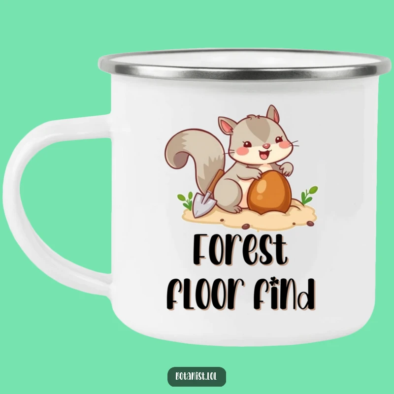 Funny Squirrel Burying Camping Mug - Enjoy Drinks with this Nutty Critter's Outdoor Gift