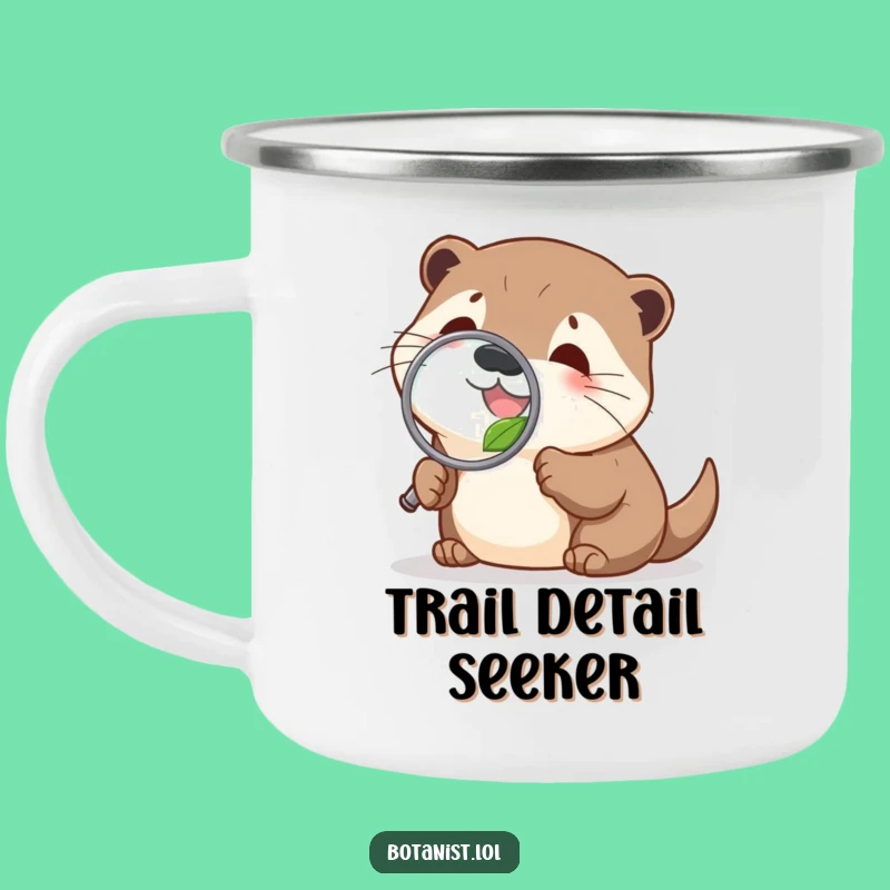 Funny Otter Camping Mug: Curious Investigator - Outdoor Nature Humor Gift