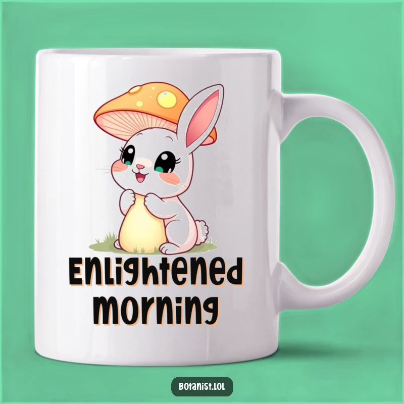 Funny Rabbit Mushroom Mug: Enchanted Discovery for Your Coffee!