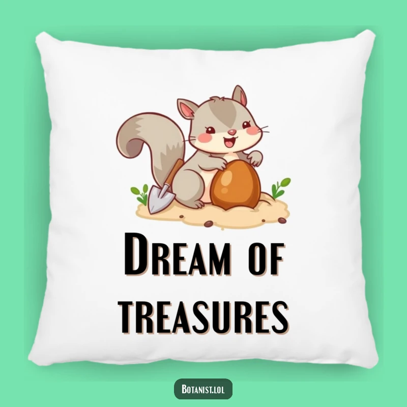 Funny Squirrel Burying Pillow - Cozy Up with this Nutty Critter's Comfort Gift
