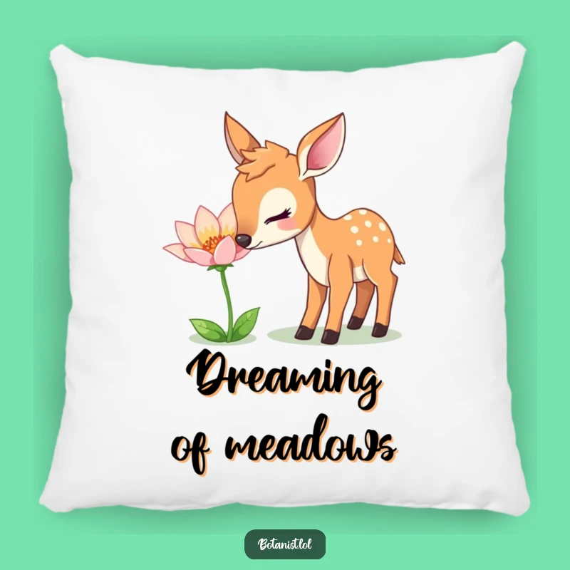 Funny Deer Nature Pillow: Cozy Cushion with a Gentle Deer!