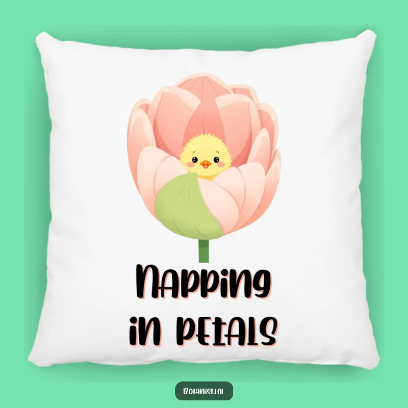 Funny Chick Tulip Pillow - Cozy & Cute Home Decor Gift