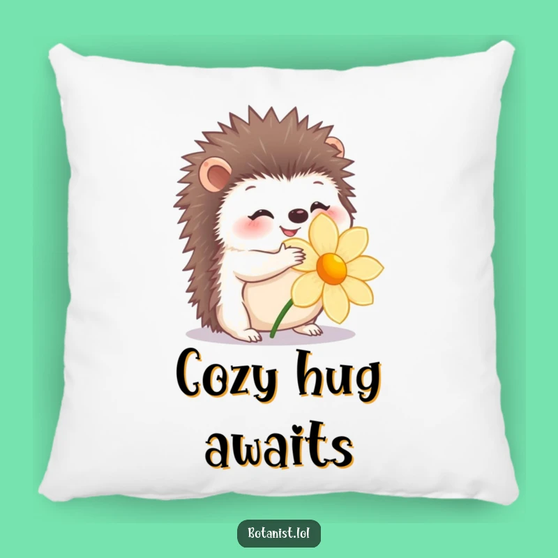 Funny Hedgehog Hug Pillow: Snuggle Up with Gentle Comfort