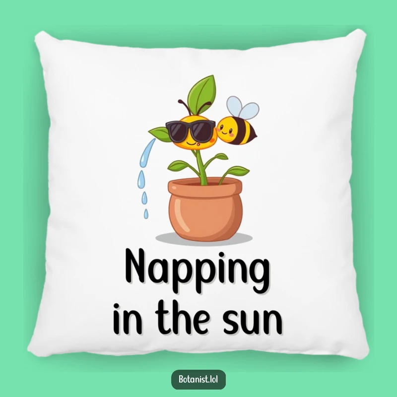 Funny Plant Chill Pillow - Cozy Garden Accent Funny Gift