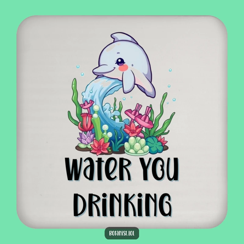 Funny Dolphin Coaster: Water Splash Protection, Aquatic Gift