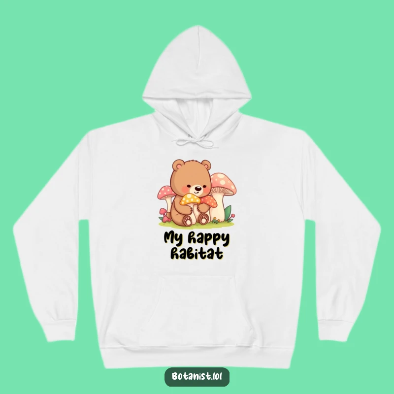 Cozy Funny Bear Cub Mushroom Hoodie: Stay Warm and Embrace Forest Charm