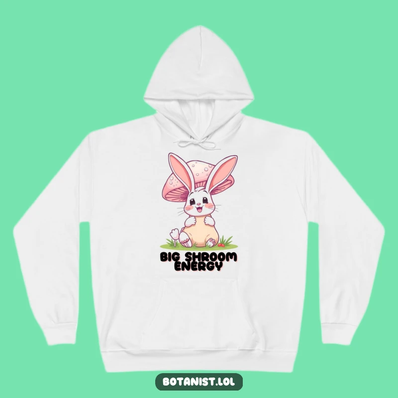 Cozy Funny Bunny Mushroom Hoodie - Warm and Hilarious Winter Gift