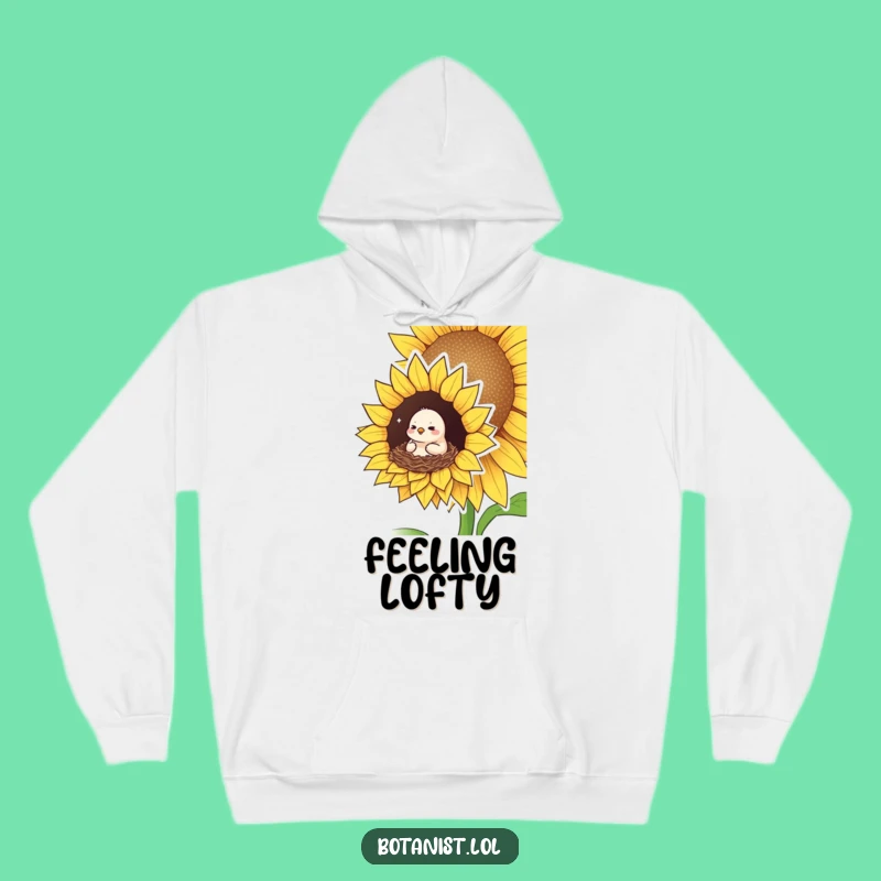 Funny Bird Sunflower Hoodie: Cozy Up in Nature's Hilarious Embrace!