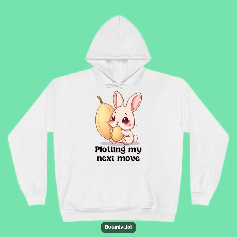 Funny Curious Rabbit Hoodie - Cozy and Hilarious Garden Themed Gift