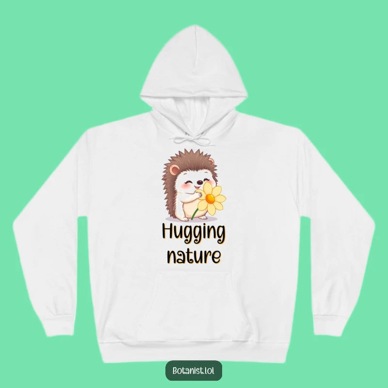 Funny Hedgehog Hug Hoodie: Cozy Comfort with Gentle Warmth