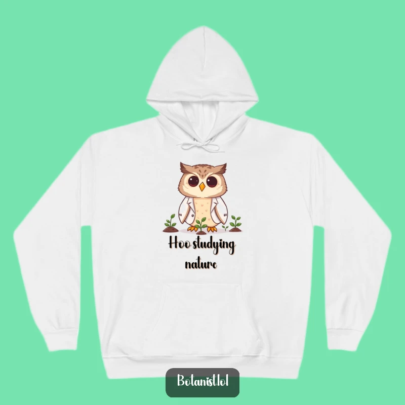 Funny Owl Scientist Hoodie: Cozy Up with Brainy Owl, Perfect Funny Gift!