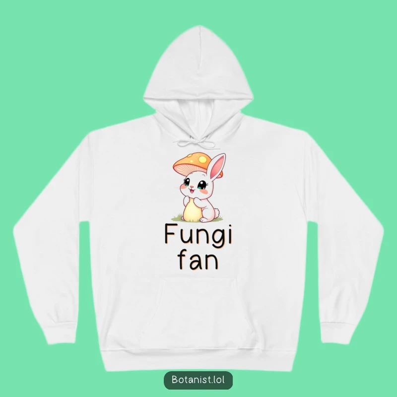 Funny Rabbit Mushroom Hoodie: Cozy Exploration of Glowing Wonders!