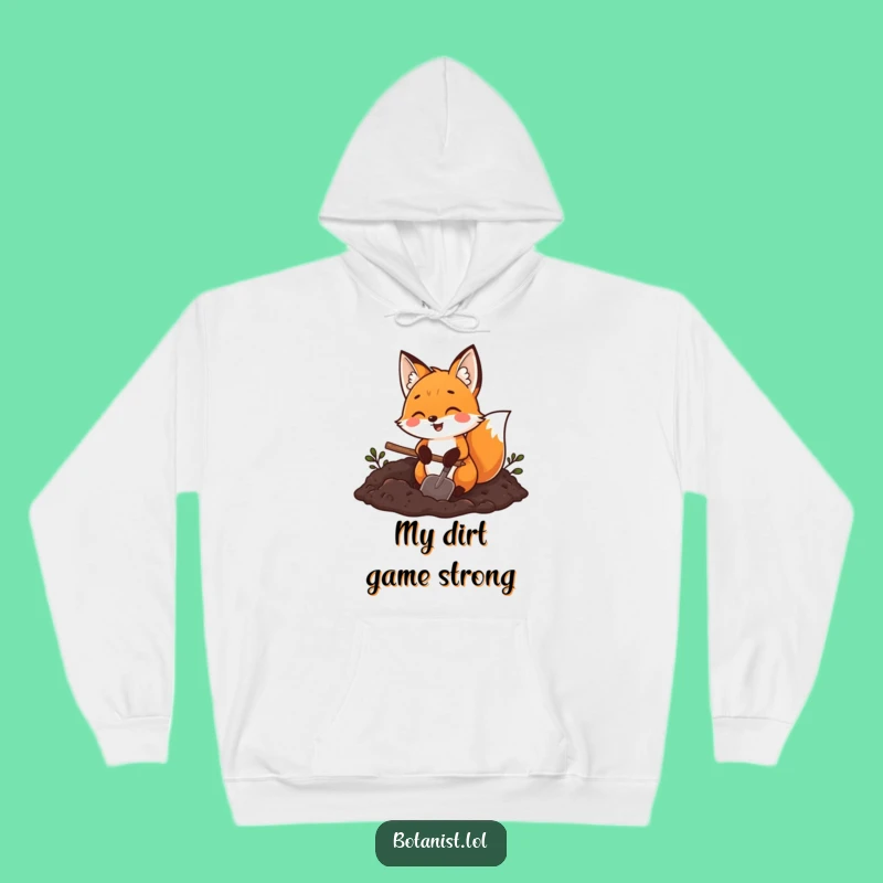 Funny Fox Gardener Hoodie: Cozy Comfort for the Outdoor Enthusiast!