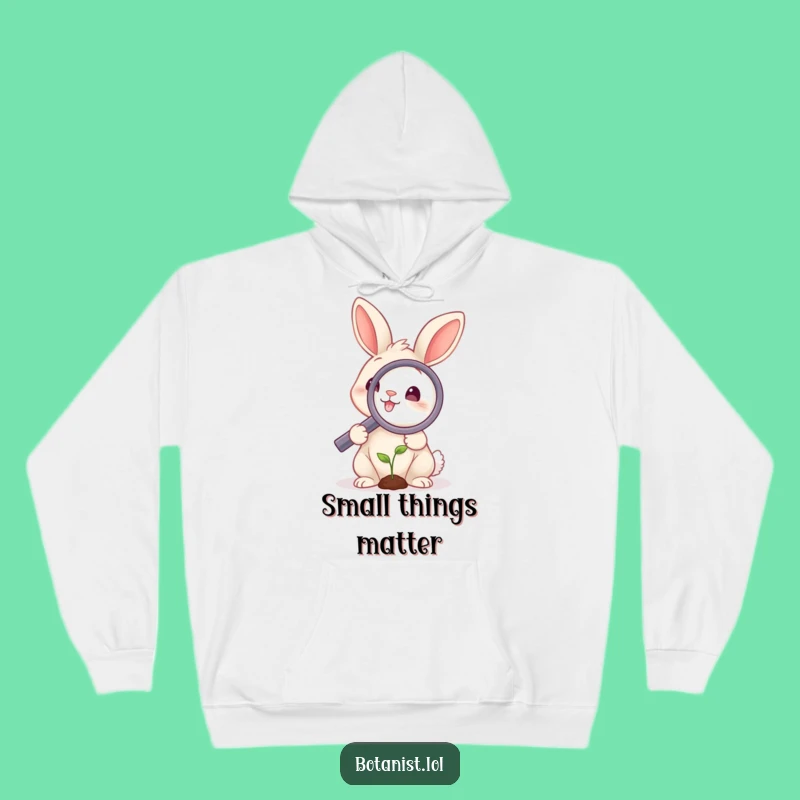 Cozy Funny Rabbit Magnifying Hoodie: Your Warm & Witty Gift!