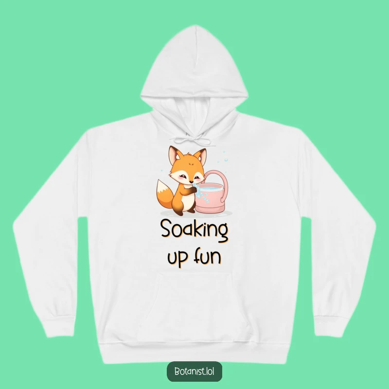 Funny Fox Hoodie: Cozy Bubbly Dip - Warm & Humorous Animal Gift