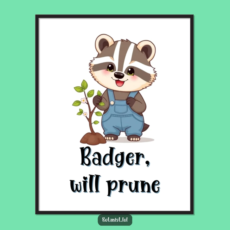Free Printable Badger Wall Art: Funny Downloadable Decor for a Rustic Vibe