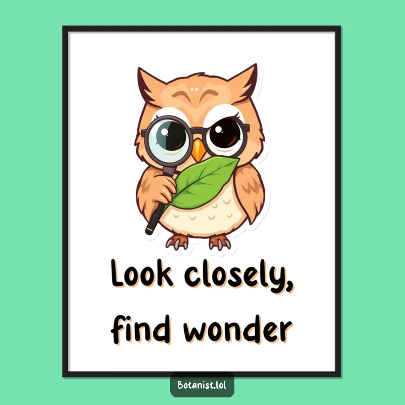 Free Printable Owl Wall Art: Funny Scholar Downloadable Decor
