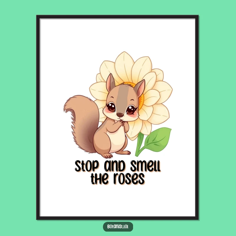 Free Printable Squirrel Wall Art: Funny Curious Explorer Downloadable Decor