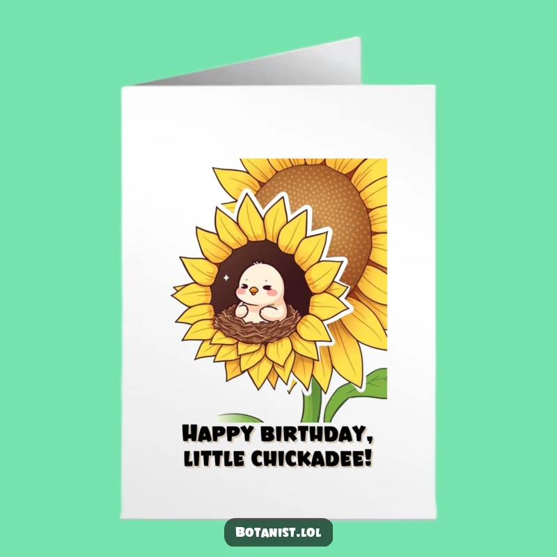 Free Printable Birthday Card: Cozy Bird Home - Cheerful Downloadable Gift