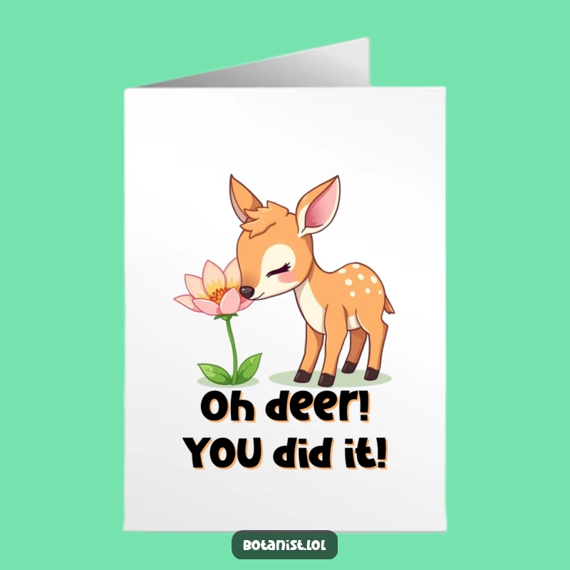 Free Printable Congrats Card: Enchanted Bloom Discovery - Hilarious Downloadable Gift