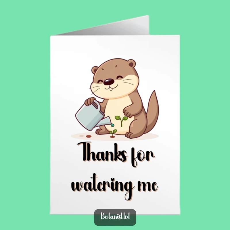 Free Printable Otter Thank You Card: A Humorous Downloadable Gift