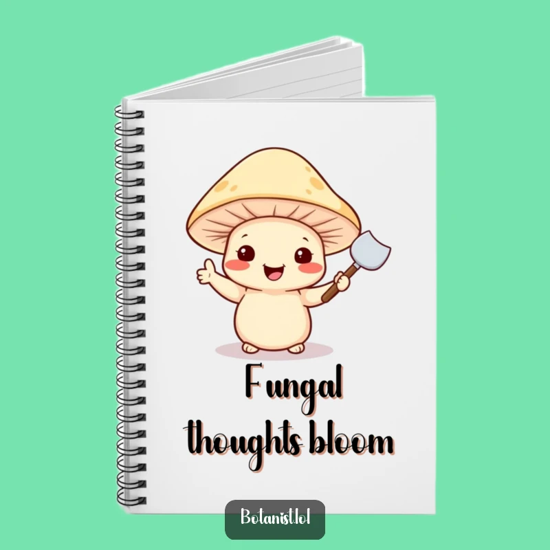 Funny Mushroom Garden Notebook - Jot Down Your Plans Funny Gift