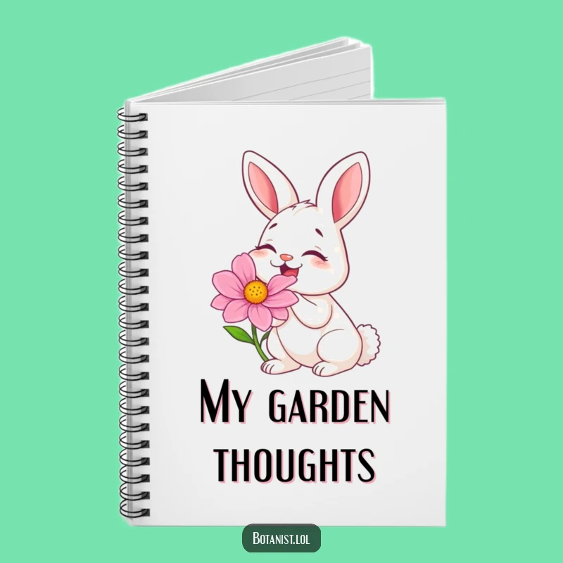 Funny Bunny Flower Notebook: Jot Down Laughs and Ideas