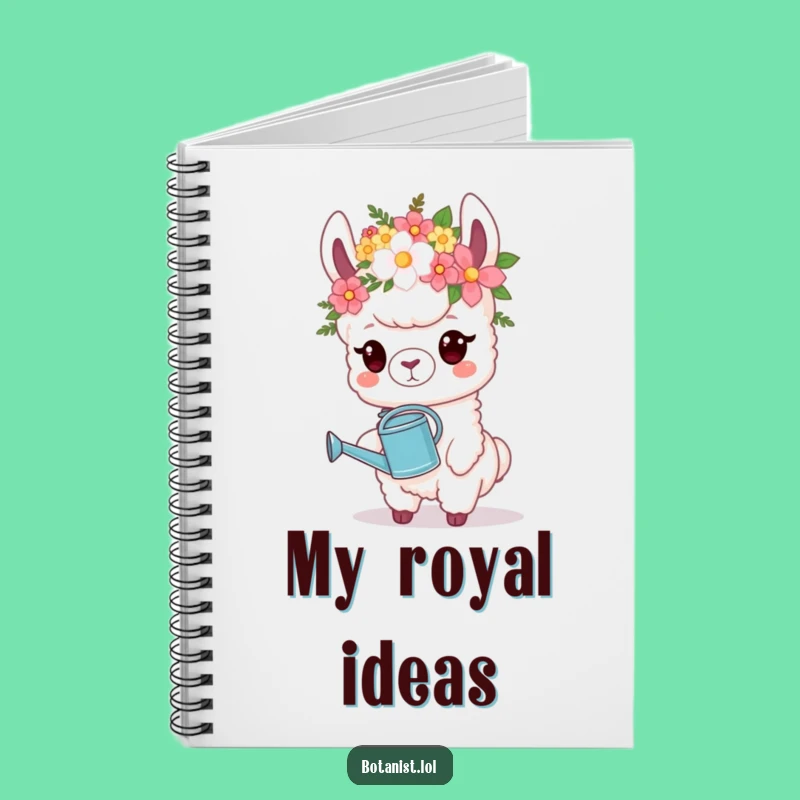 Funny Llama Gardener Notebook: Jot Down Ideas with a Proud Llama!