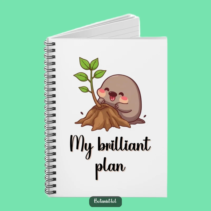 Funny Mole Gardener Notebook: Dig into Your Thoughts with a Happy Mole!