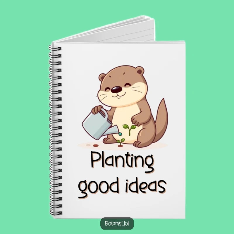 Funny Otter Notebook - Cute Garden Journal, Perfect Funny Gift for Writers