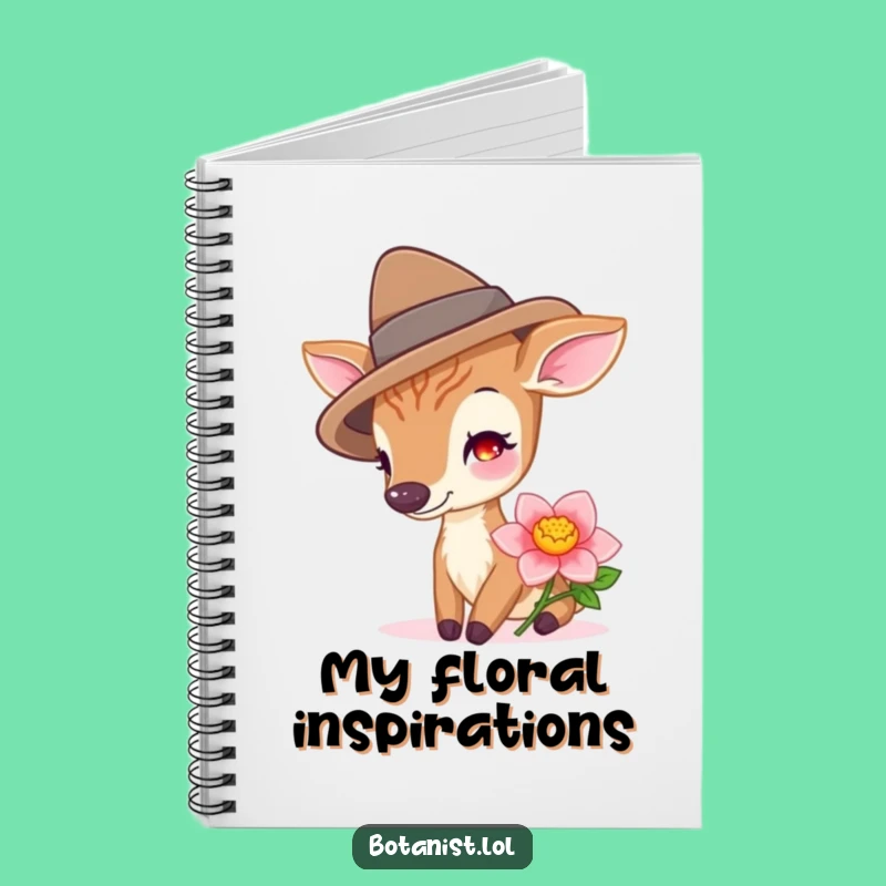 Funny Deer with Hat Notebook - Whimsical Journal for Nature Inspired Ideas