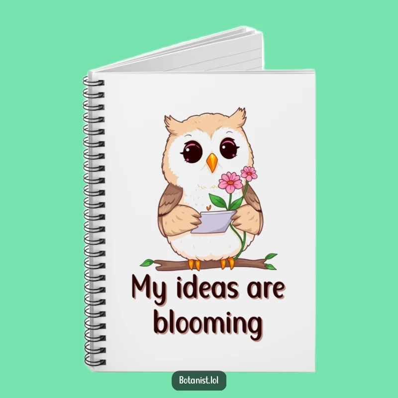 Funny Curious Owl Sketching Notebook - Artistic Journal, Perfect Creative Gift