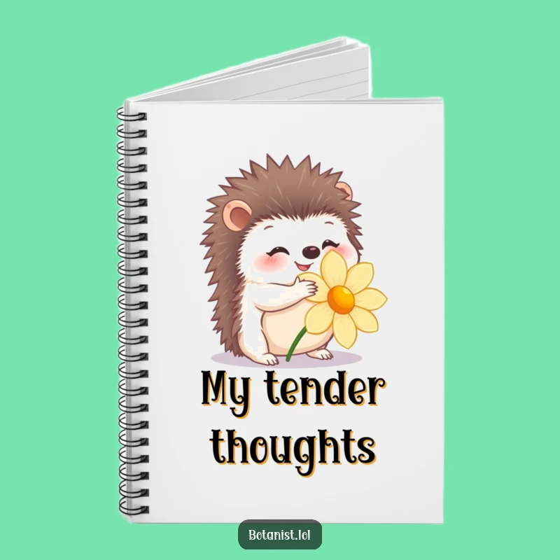 Funny Hedgehog Hug Notebook: Jot Down Sweet Thoughts