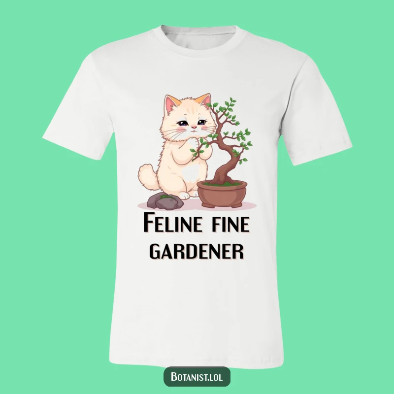 Funny Cat Bonsai T-Shirt: Master Your Style with Purrfection