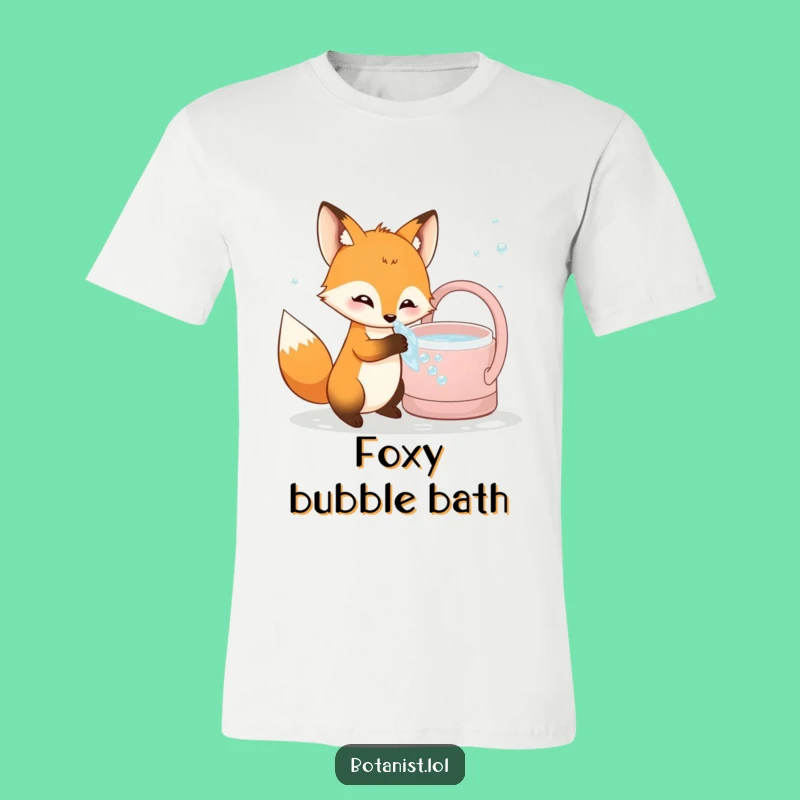 Funny Fox T-Shirt: Curious Bubbly Dip - Wearable Animal Humor Gift