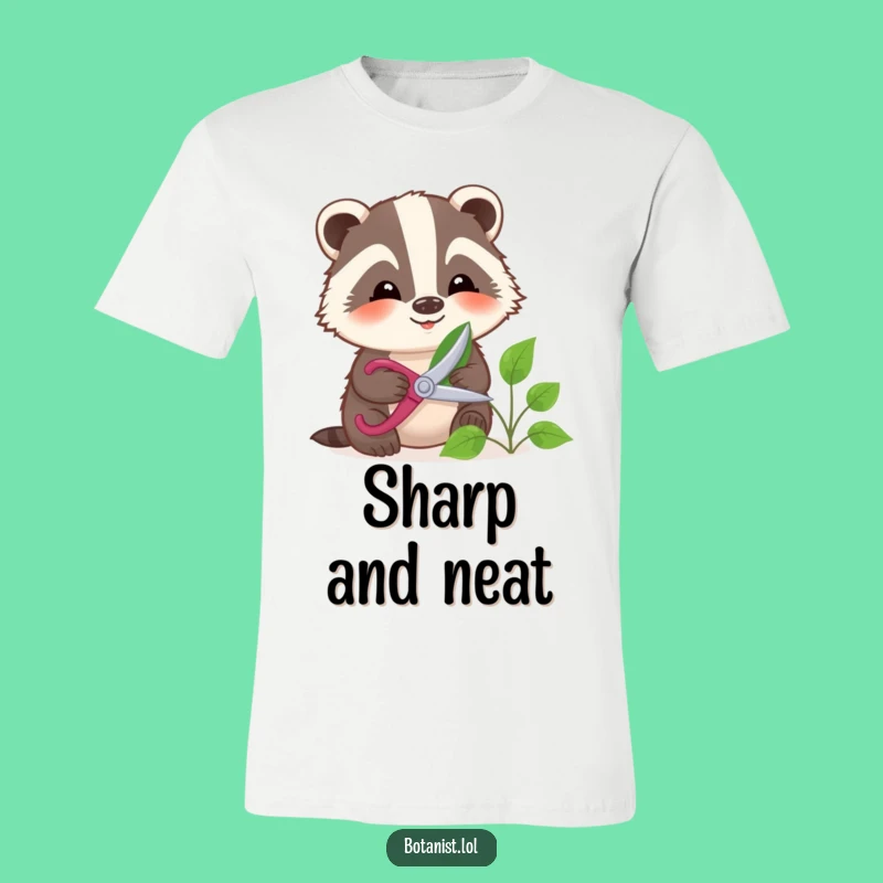 Funny Badger Gardening T-Shirt - Show Off Your Green Thumb with this Cute Tee Gift
