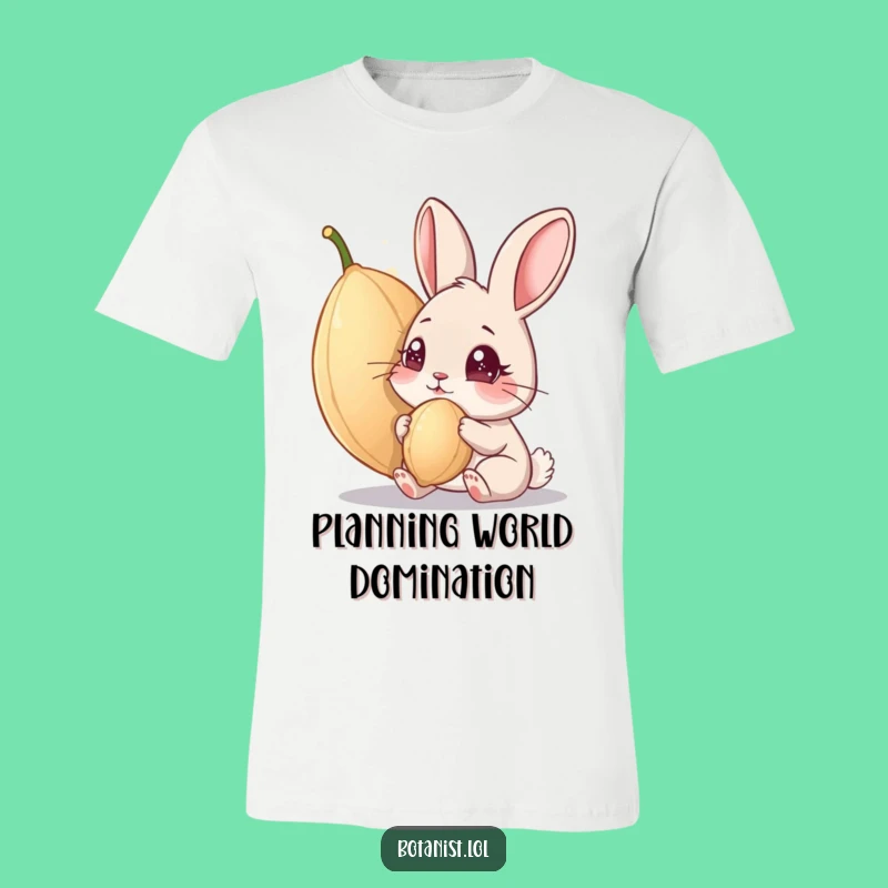 Funny Curious Rabbit T-Shirt - Hilarious Garden Gift for Animal Lovers